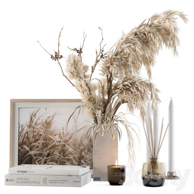 Decorative Set Dried Plants and Pampas - Set 46