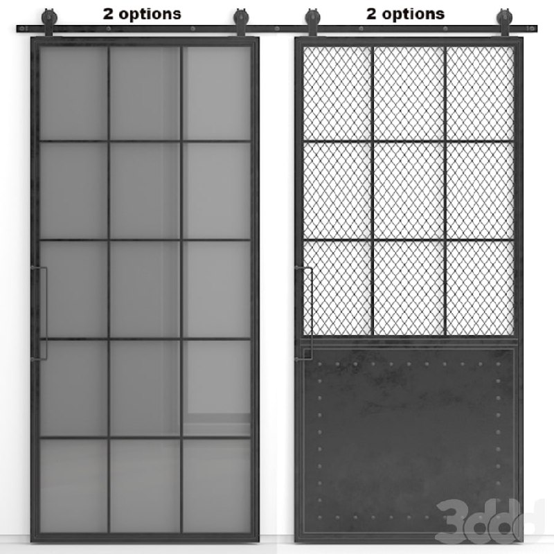 Barn (sliding) doors Mountain French