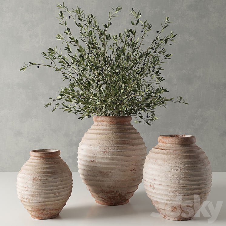 RH 19 th c. terra-cotta olive jar