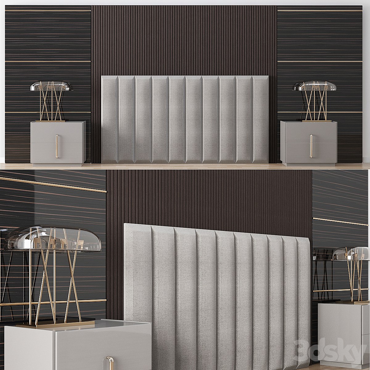 Wall Headboard Collection № 004