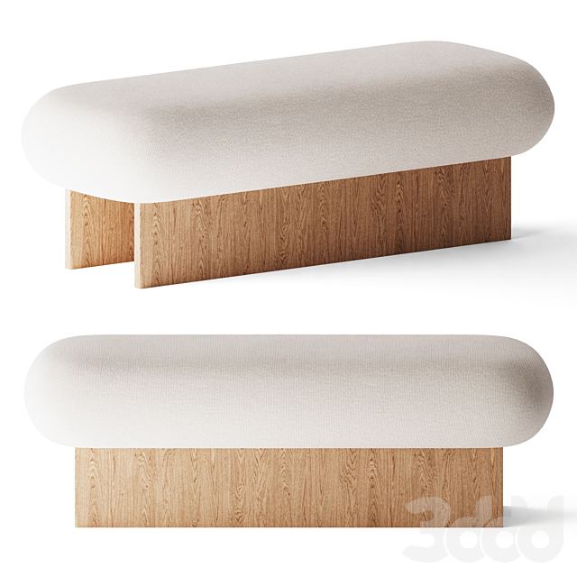 L'art Double ottoman by Fomu