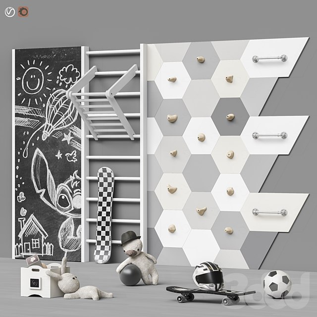 Toys and furniture set 91